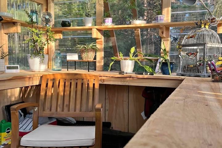 8x18 Greenhouse/Shed with a Covered Porch